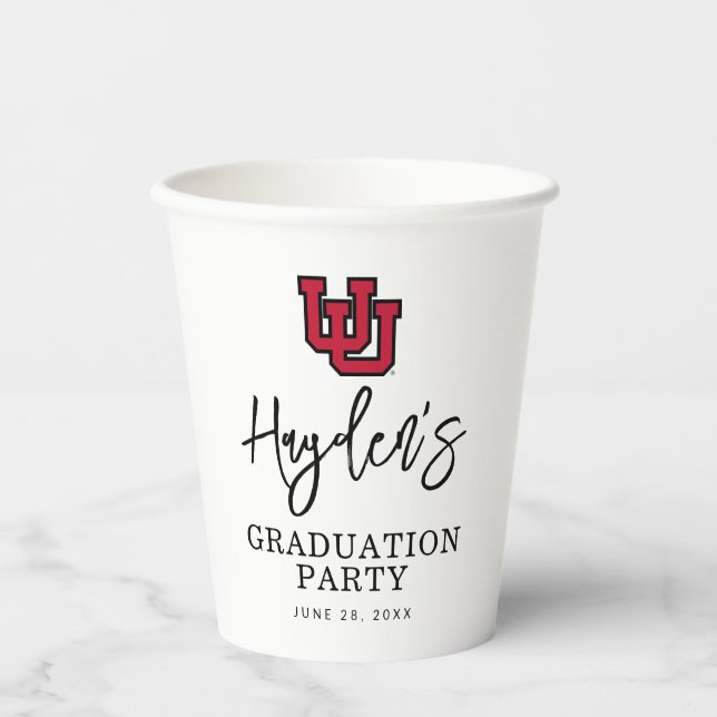 University of Utah Graduation Paper Cups (Front)