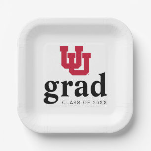 University of Utah Graduation Paper Plates