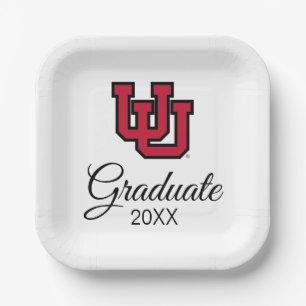 University of Utah Graduation Paper Plates