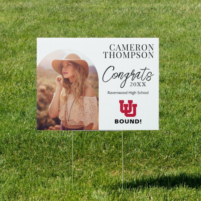 University of Utah Graduation Sign (Insitu)