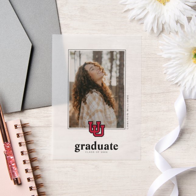 University of Utah Graduation Vellum Invitations (Wedding)