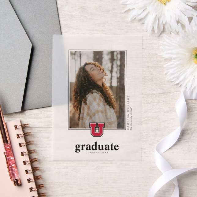 University of Utah Graduation Vellum Invitations (Wedding)