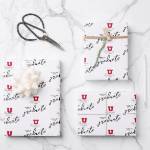 University of Utah Graduation Wrapping Paper Sheets