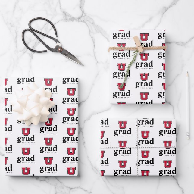 University of Utah Graduation Wrapping Paper Sheets (Front)