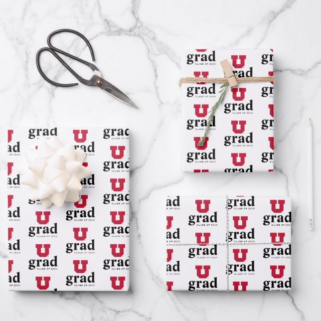 University of Utah Graduation Wrapping Paper Sheets (Front)