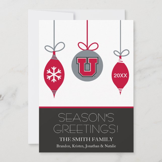 University of Utah Holiday Card (Front)