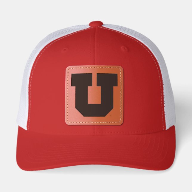 University of Utah Leather Patch Hat (Front)