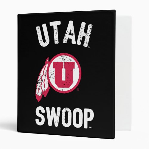 University of Utah  Retro Swoop 3 Ring Binder