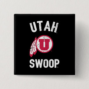 University of Utah Retro Swoop Button