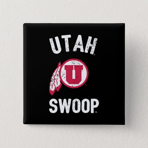 University of Utah  Retro Swoop Button