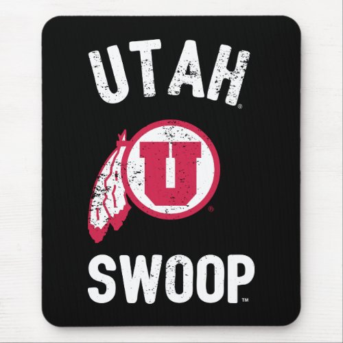 University of Utah  Retro Swoop Mouse Pad