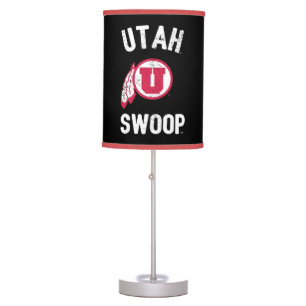 University of Utah Retro Swoop Table Lamp