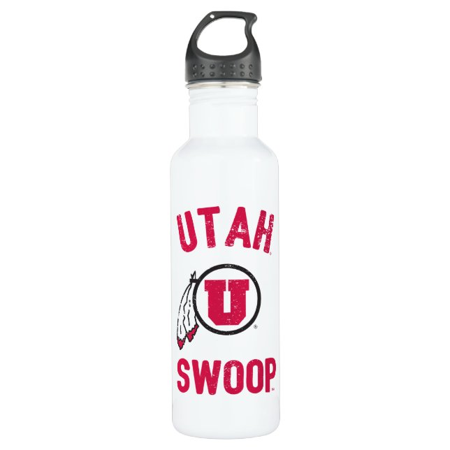 University of Utah | Retro Swoop Water Bottle (Front)