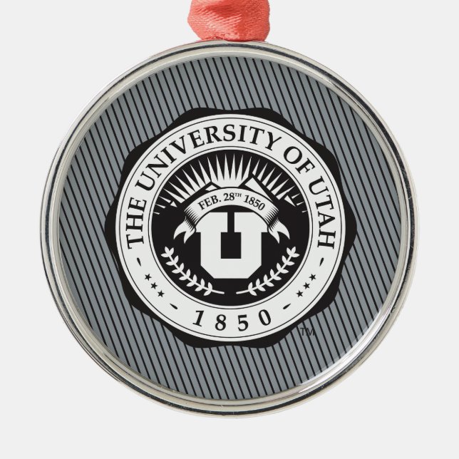 University of Utah Seal Metal Ornament (Front)