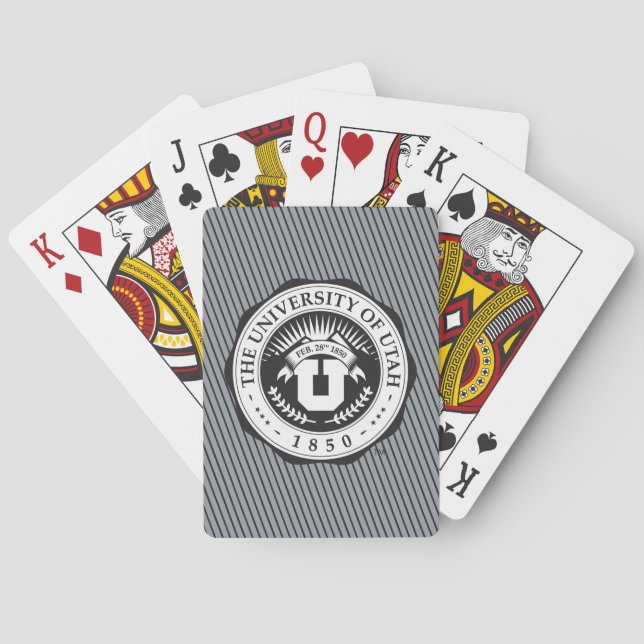 University of Utah Seal Poker Cards (Back)