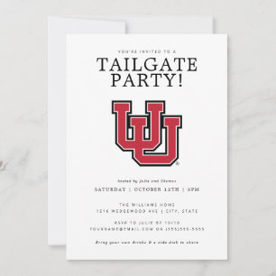 University of Utah Tailgate Party Invitation