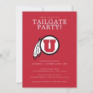 University of Utah Tailgate Party Invitation