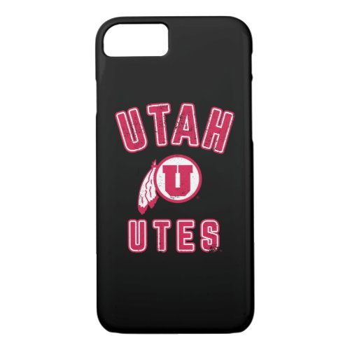 University of Utah  Utes _ Vintage iPhone 87 Case