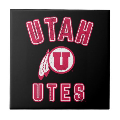 University of Utah  Utes _ Vintage Ceramic Tile