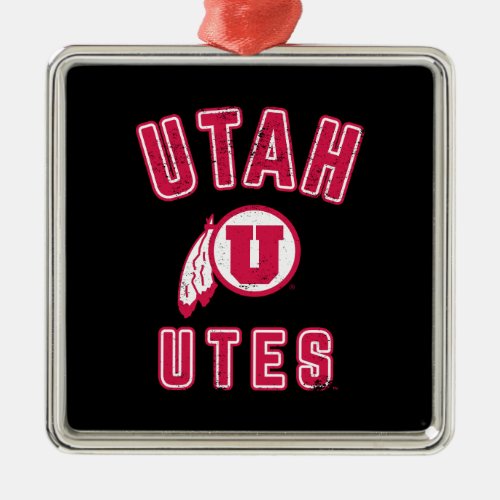 University of Utah  Utes _ Vintage Metal Ornament