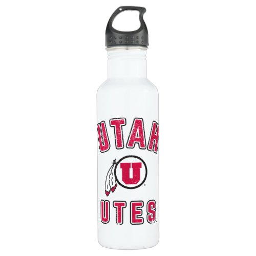 University of Utah  Utes _ Vintage Stainless Steel Water Bottle