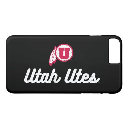 University of Utah  Vintage Script Utes iPhone 8 Plus7 Plus Case