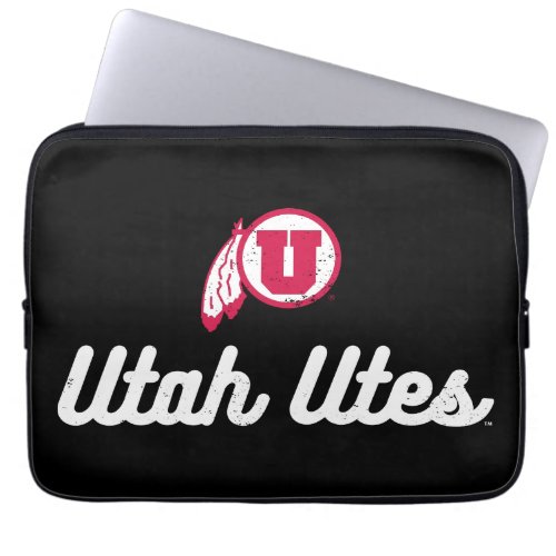 University of Utah  Vintage Script Utes Laptop Sleeve