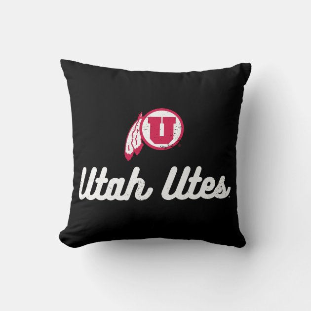 Vintage script top throw pillows