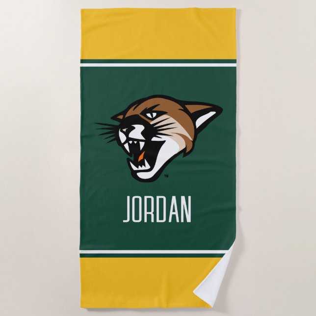 University of Vermont Catamount Beach Towel (Front)