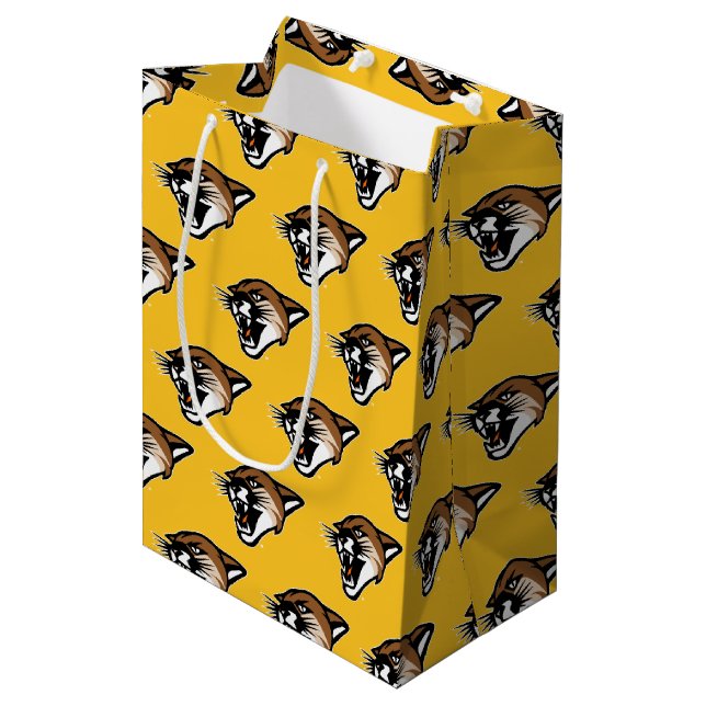 University of Vermont Catamount Medium Gift Bag (Front Angled)