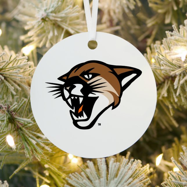 University of Vermont Catamount Metal Ornament (Insitu)