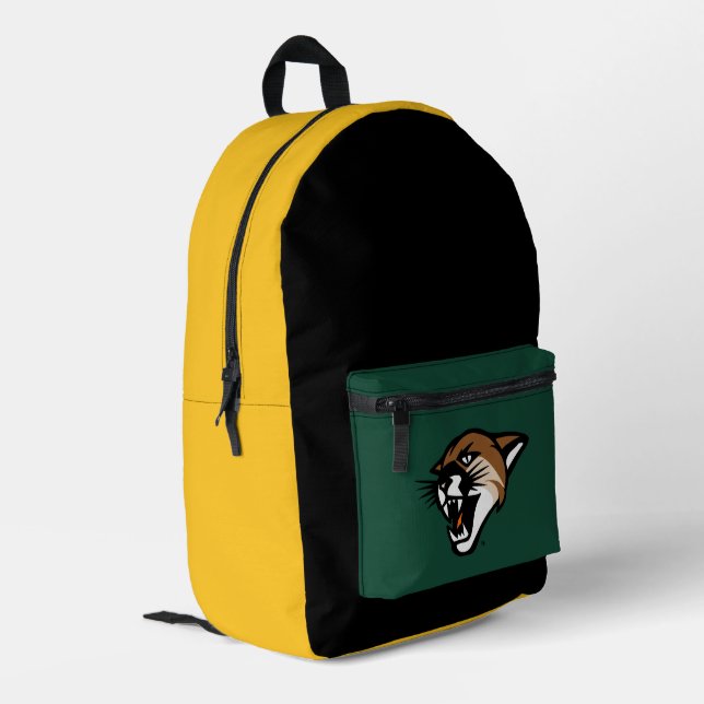 University of Vermont Catamount Printed Backpack (Back Corner Left)