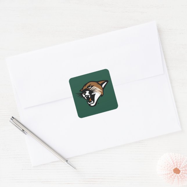 University of Vermont Catamount Square Sticker (Envelope)