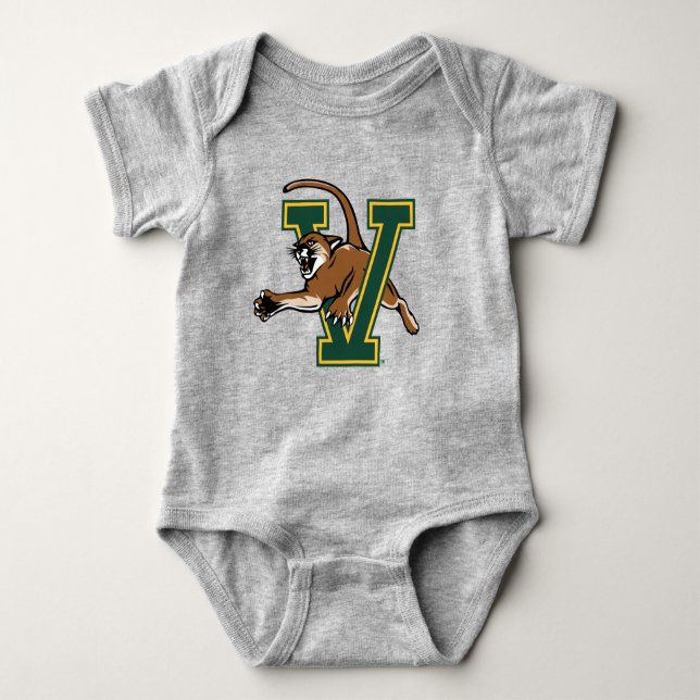 University of Vermont Catamount V Baby Bodysuit (Front)
