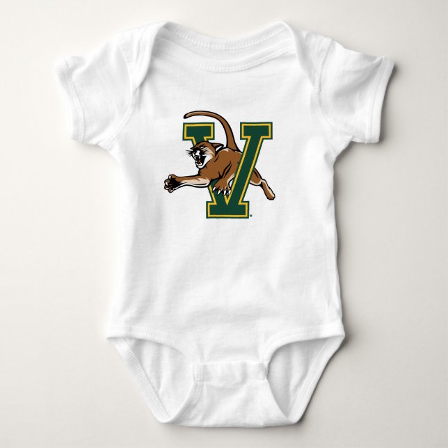 University of Vermont Catamount V Baby Bodysuit (Front)