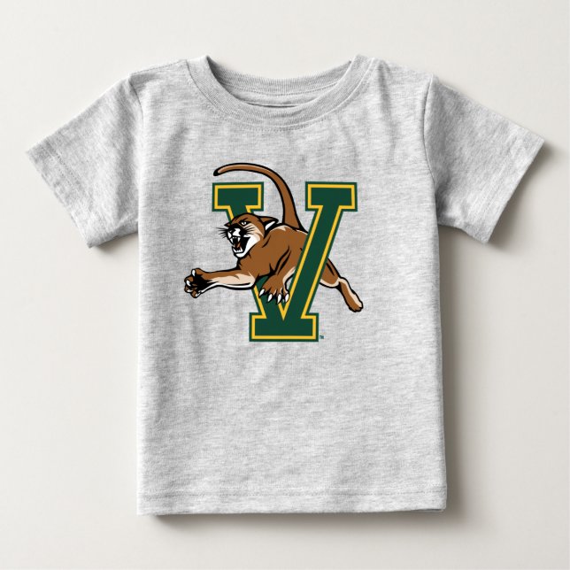 University of Vermont Catamount V Baby T-Shirt (Front)