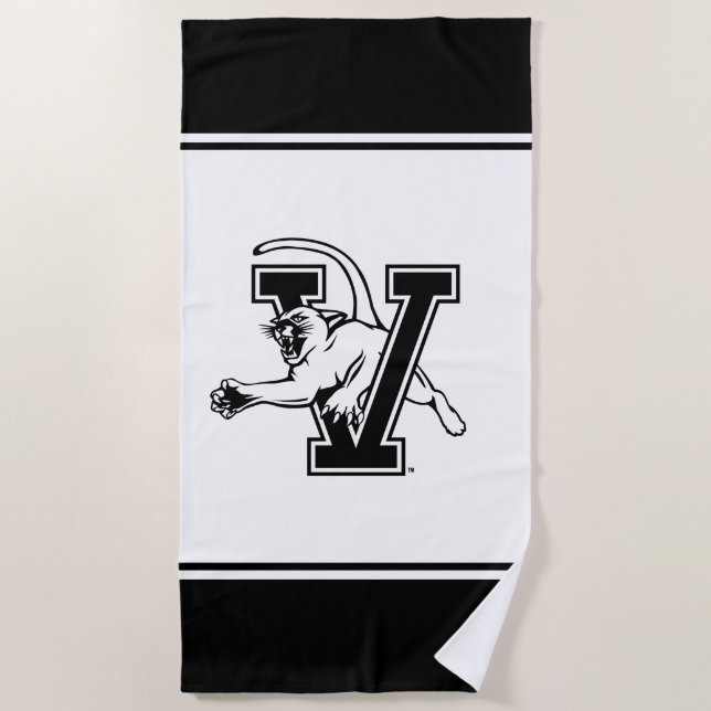 University of Vermont Catamount V Beach Towel (Front)