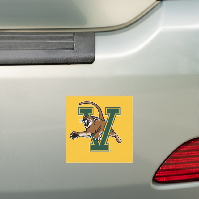 University of Vermont Catamount V Car Magnet (In Situ)