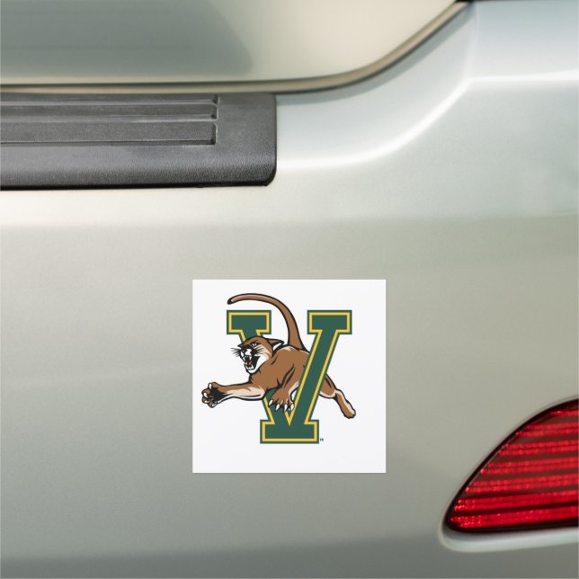 University of Vermont Catamount V Car Magnet (In Situ)