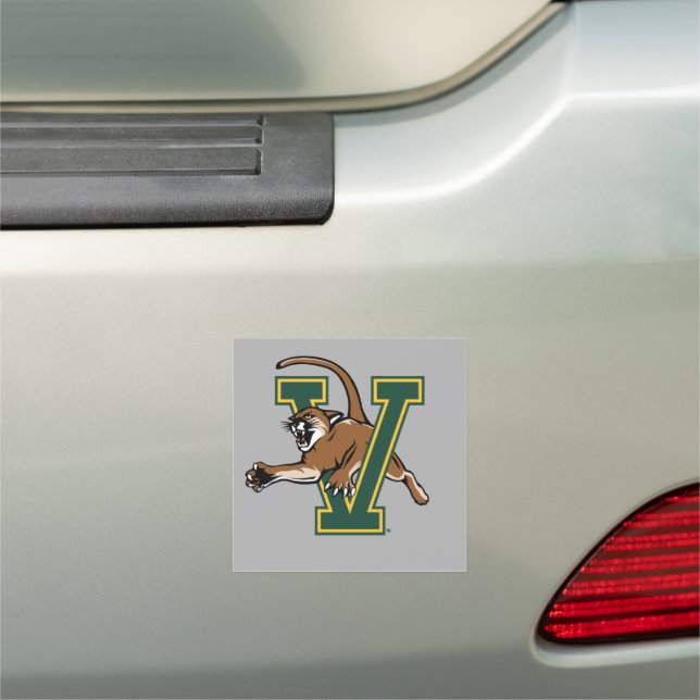 University of Vermont Catamount V Car Magnet (In Situ)