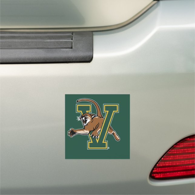 University of Vermont Catamount V Car Magnet (In Situ)