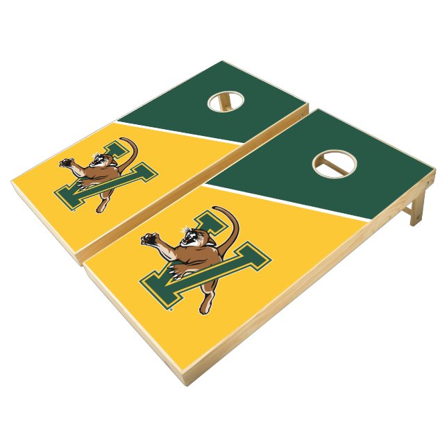University of Vermont Catamount V Cornhole Set (Angled)