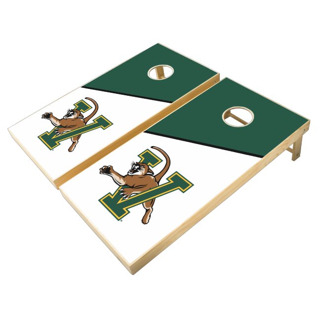 University of Vermont Catamount V Cornhole Set (Angled)