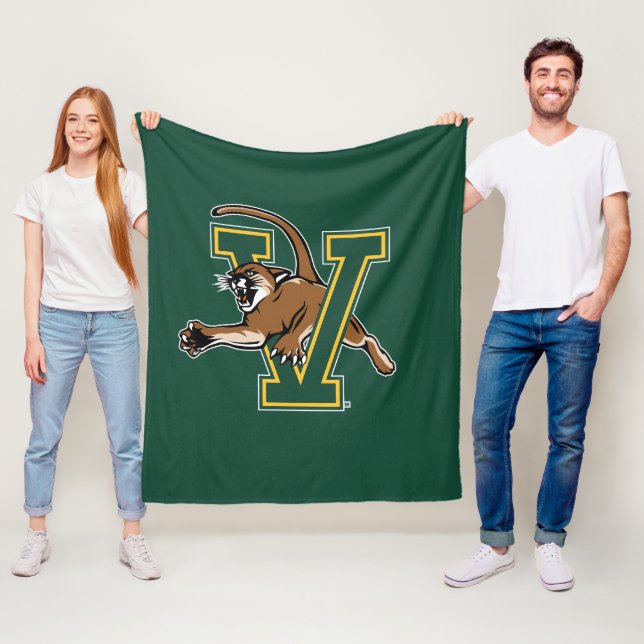 University of Vermont Catamount V Fleece Blanket (In Situ)