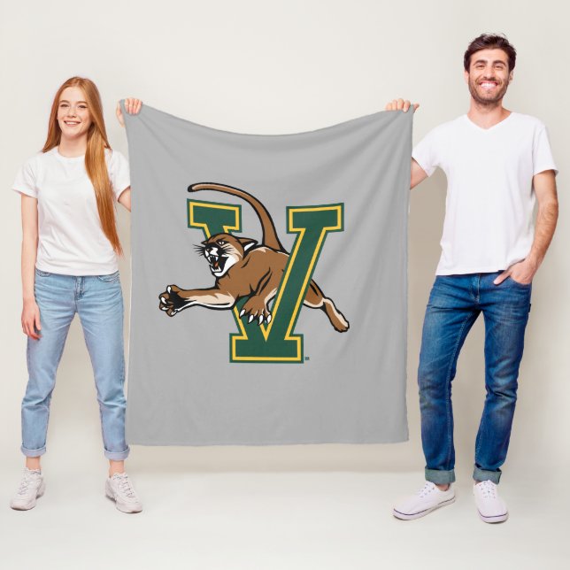 University of Vermont Catamount V Fleece Blanket (In Situ)