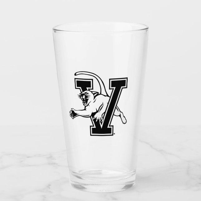 University of Vermont Catamount V Glass (Front)