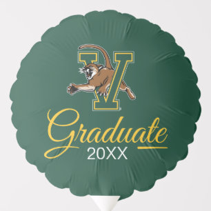 University of Vermont Catamount V Graduation Balloon