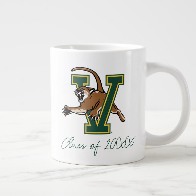University of Vermont Catamount V Graduation Giant Coffee Mug (Right)