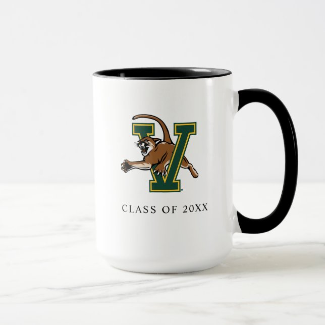University of Vermont Catamount V Graduation Mug (Right)