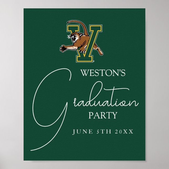 University of Vermont Catamount V Graduation Poster (Front)